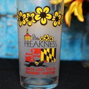 2001 Pimlico 126th Preakness Official Libbey Glass